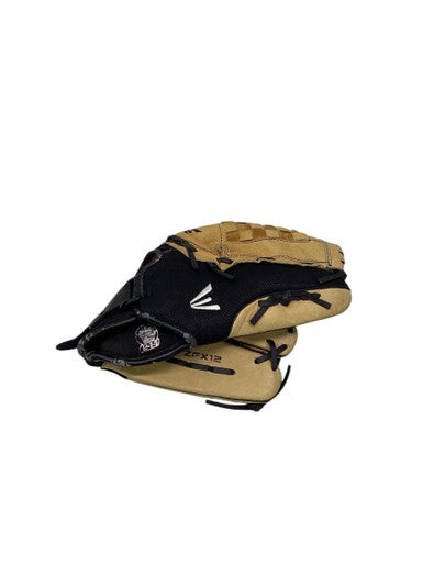 Used Easton ZFX12 BB/SB Glove RH Throw Black And Tan 12" 11347-S000258320