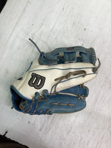 Used Wilson A2000 PRO STOCK G5 BB/SB Glove RH Throw Carolina Blue And White 11 3/4" 11347-S000260344