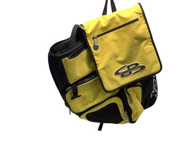 Used BoomBah 2 BAT BACKPACK BB/SB Player Backpack Black And Yellow 11347-S000260321