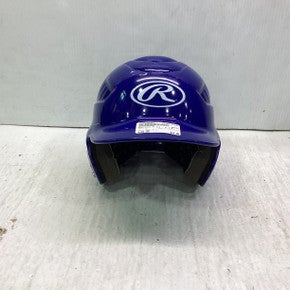 Used Rawlings 6 1/4 - 6 7/8 Batting Helmet No Mask Royal Blue SM 11347-S000260221