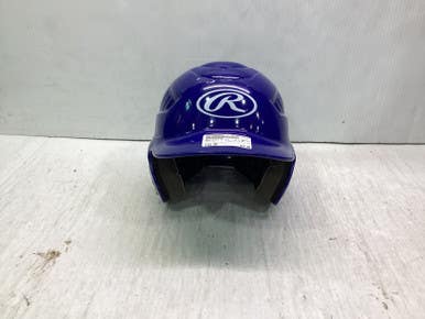 Used Rawlings 6 1/4 - 6 7/8 Batting Helmet No Mask Royal Blue SM 11347-S000260221