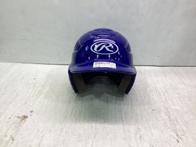 Used Rawlings 6 1/4 - 6 7/8 Batting Helmet No Mask Royal Blue SM 11347-S000260221