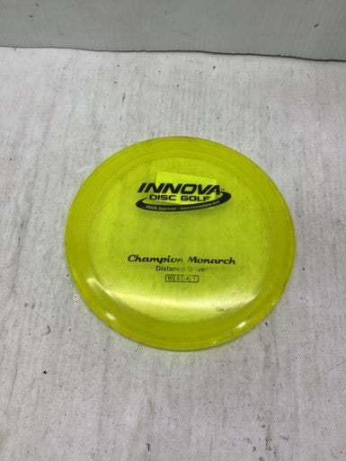 Used Innova CHAMPION MONARCH Disc Golf Driver Yellow 11347-S000260219