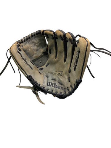 Used Wilson A360 RH Throw Fastpitch Gloves Black And Grey 12" 11347-S000260181
