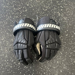 Used Warrior BURN NEXT Lacrosse Gloves Junior Black SM 11849-S000026601