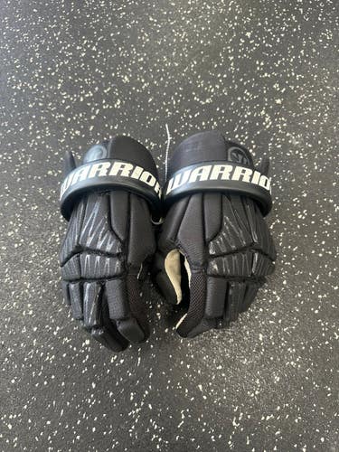 Used Warrior BURN NEXT Lacrosse Gloves Junior Black SM 11849-S000026601