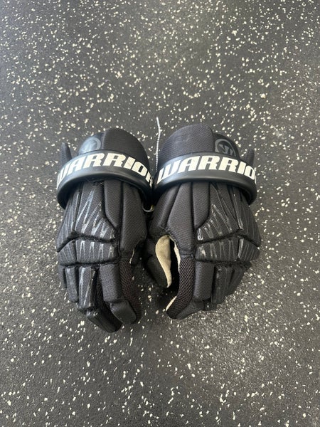 Used Warrior BURN NEXT Lacrosse Gloves Junior Black SM 11849-S000026601