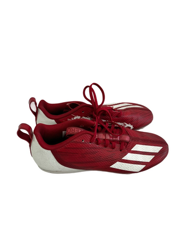 Used Adidas ADIZERO Adult FB Cleats Red Senior 9.5 11692-S000144654