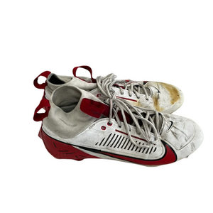 Used Nike VAPOR EDGE PRO 360 Adult FB Cleats White And Red Senior 11.5 11692-S000144660