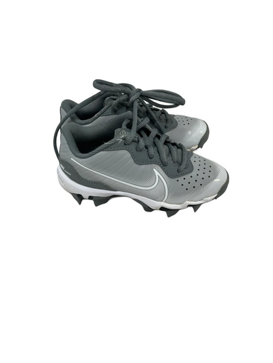 Used Nike ALPHA HUARACHE 4 KEYSTONE BB/SB Cleats Grey Youth 11.0 11692-S000144460