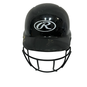 Used Rawlings MLTBH Batting Helmet w/Mask Black One Size 11692-S000144486