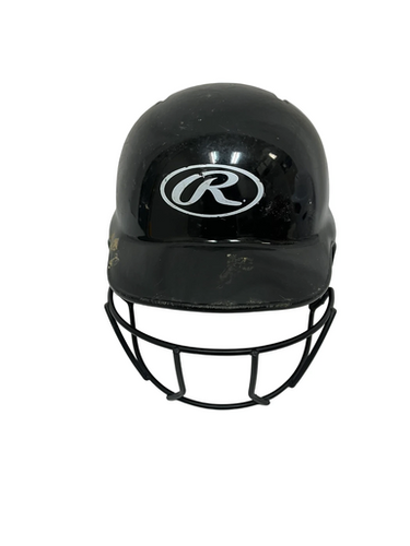 Used Rawlings MLTBH Batting Helmet w/Mask Black One Size 11692-S000144486