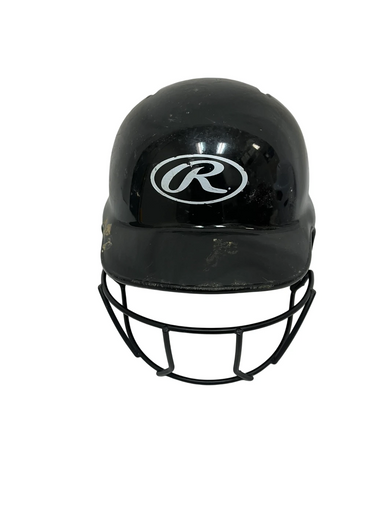 Used Rawlings MLTBH Batting Helmet w/Mask Black One Size 11692-S000144486
