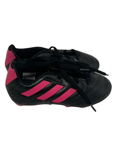Used Adidas GOLETTO Soccer Cleats Black And Pink Youth 13.0 11692-S000144519