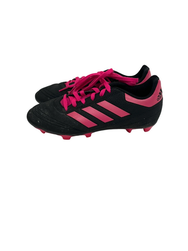 Used Adidas GOLETTO Soccer Cleats Black And Pink Junior 04 11692-S000144571