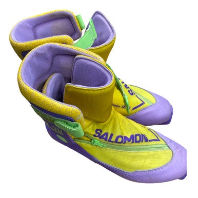 Used Salomon Mens SNS XC Ski Boots Purple M 10 / W 10.5-11 11883-S000153089