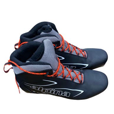 Used Alpina Mens NNN XC Ski Boots Black M 12.5-13 11883-S000153616