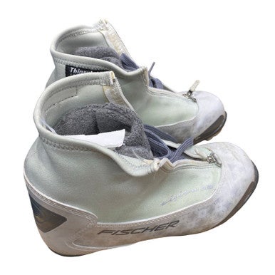 Used Fisher Womens NNN XC Ski Boots White W 06.5-07 / JR 4.5-05 11883-S000152546