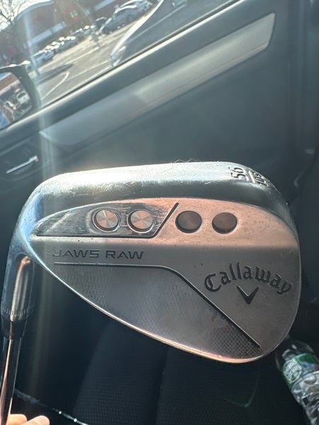 Men's 2022 Callaway Callaway Jaws Raw Chrome Left Hand Wedge Stiff Flex 56 Degree Steel Shaft (Used)
