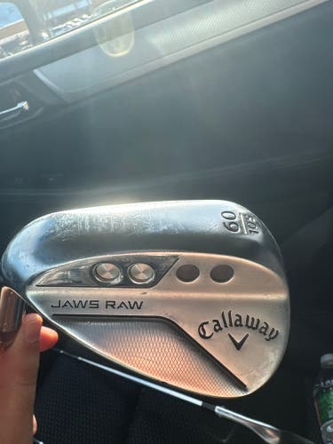 Men's 2022 Callaway Callaway Jaws Raw Chrome Left Hand Wedge Stiff Flex 60 Degree Steel Shaft (Used)