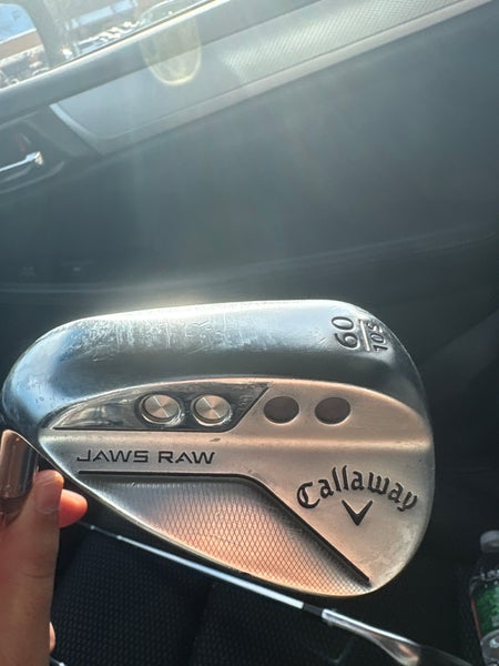 Men's 2022 Callaway Callaway Jaws Raw Chrome Left Hand Wedge Stiff Flex 60 Degree Steel Shaft (Used)