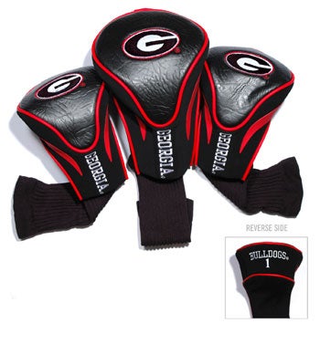 Team Golf Contour Golf Club Headcovers 3pk (Georgia Bulldogs) NCAA NEW