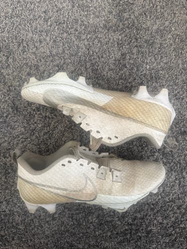 White Men's Size M 8.5 (W 9.5) Adult Nike Vapor Edge 360 Cleats (Used)
