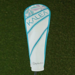 TAYLORMADE KALEA HYBRID HEADCOVER WHITE / BLUE WITH CHANGEABLE #'S ~ LOOK!!