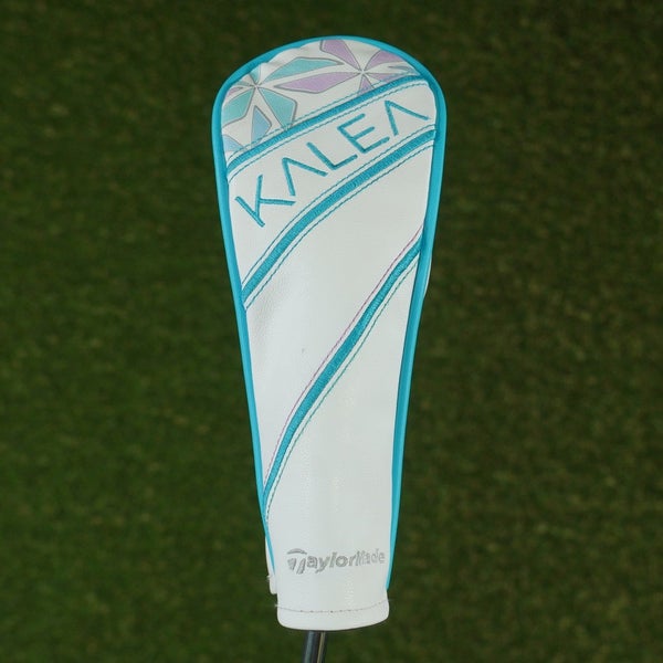 TAYLORMADE KALEA HYBRID HEADCOVER WHITE / BLUE WITH CHANGEABLE #'S ~ LOOK!!
