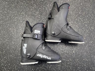 Used Alpina 4R Womens DH Ski Boot Black 225 MP - J04.5 - W5.5 11849-S000034303