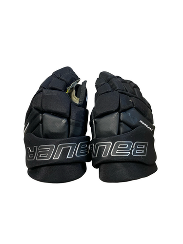 Used Bauer SUPREME Senior Gloves Black 12" 11706-S000368564
