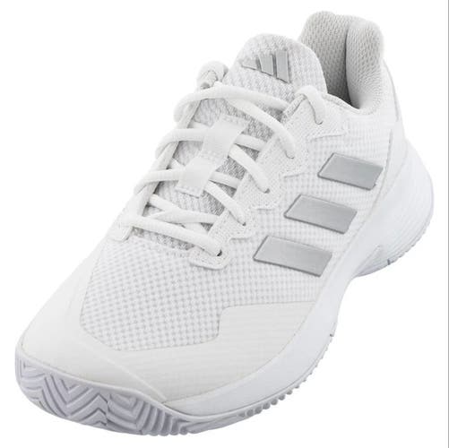 Adidas GameCourt 2 Women’s Tennis Shoes Size 10 White Silver (New)