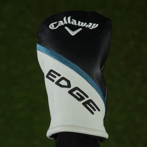 CALLAWAY EDGE HYBRID HEADCOVER BLACK / WHITE / BLUE WITH CHANGEABLE #'S ~ LOOK!!