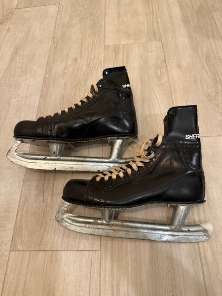 Vintage Hockey Player Skates “Lot” - Sherbrooke, Professional, SLM