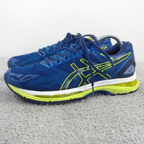 Asics Gel Nimbus 19 Mens Size 9 Running Shoes Blue Low Top Trainers T700N