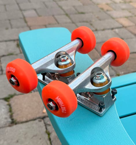 Independent 139 Skateboard Trucks-Mini Logo Wheels 53mm 90a-Super Fast Bearings