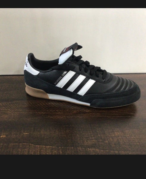Men's Black Size M 9.0 (W 10.0) Adidas Mundial Goal Indoor Shoes (New)