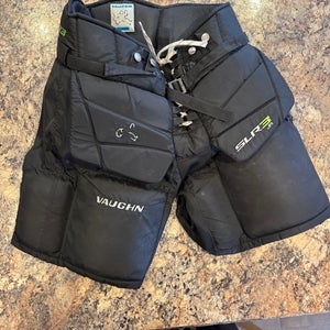 Black Junior XLarge Vaughn Ventus SLR3 Hockey Goalie Pants (Used)