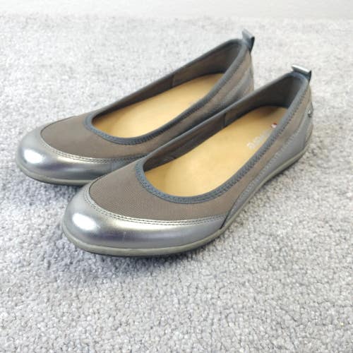 Revere Charlott Womens Size 38.5 EU Ballet Flats Slip On Shoes Gray Pewter