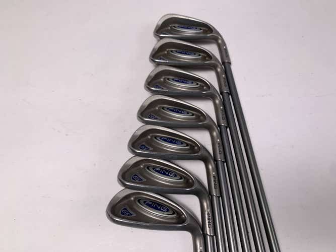 Ping G5 Iron Set 6-PW+GW+SW White Dot 3* Up TFC 100 I Soft Regular Senior RH