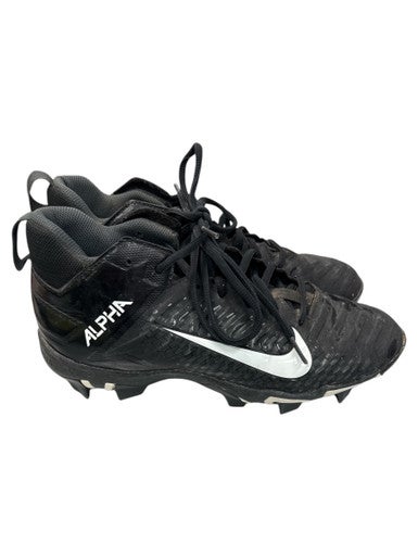 Used Nike ALPHA Adult FB Cleats Black Senior 8 11862-S000091916