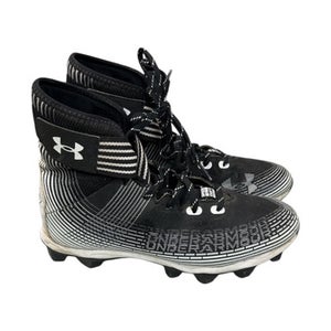 Used Under Armour UAF Adult FB Cleats Black And White Senior 8 11862-S000091912