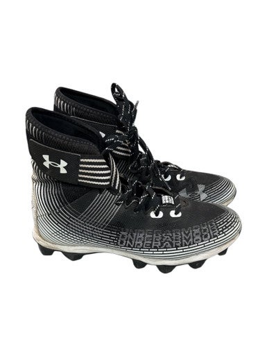 Used Under Armour UAF Adult FB Cleats Black And White Senior 8 11862-S000091912