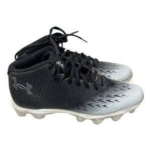 Used Under Armour UAI Adult FB Cleats Black And White Senior 8.5 11862-S000091913