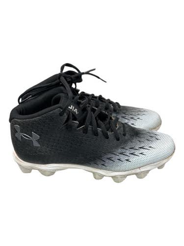 Used Under Armour UAI Adult FB Cleats Black And White Senior 8.5 11862-S000091913