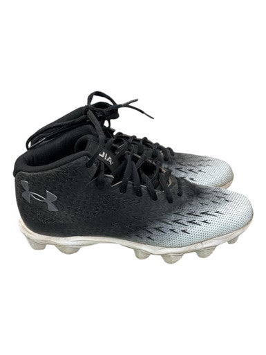 Used Under Armour UAI Adult FB Cleats Black And White Senior 8.5 11862-S000091913