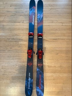 2023 All Mountain 186 cm Nordica Enforcer 100 Skis With Tyrola Attack 14 Bindings