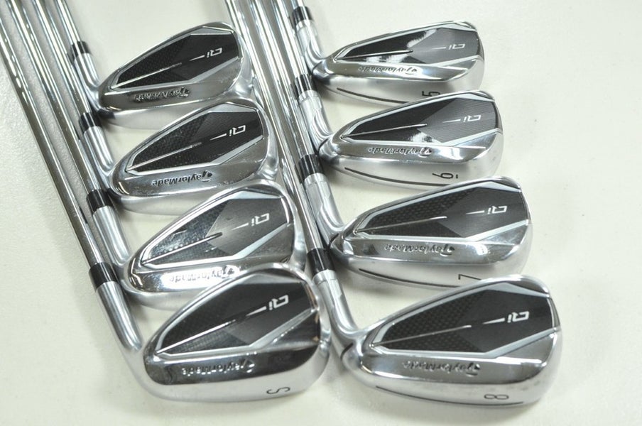 TaylorMade Qi 5-PW,AW,SW Iron Set Stiff Flex Right KBS MAX MT 85g Steel # 207379