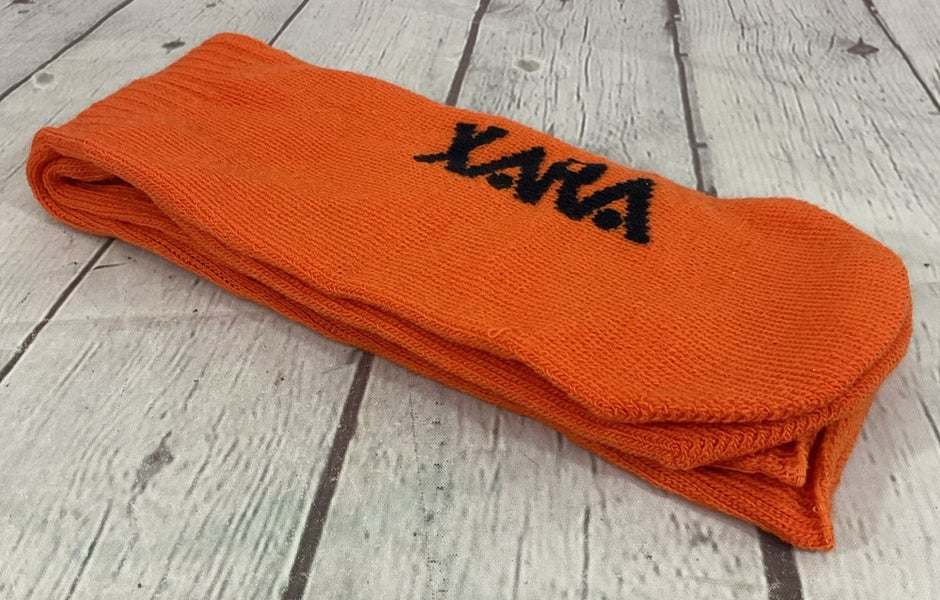 XARA Youth Athletic Over-the-Calf Soccer Socks Orange Black