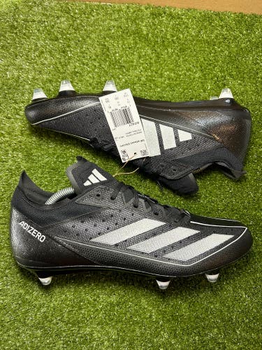 Men's Size 11.5 Adidas Adizero Electric football cleats black Detachable New